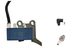 PARTSRUN Ignition Coil Module ID#A10083 + Spark Plug For Echo SHINDAIWA KIORITZ Leaf Blower PB-2520 PB2520 OEM#A411001750,ZF636-XHHS