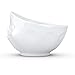 FIFTYEIGHT PRODUCTS TASSEN Porcelain Bowl, Dreamy Face Edition, 16 oz. White, (Single Bowl) for Serving Cereal, Soup