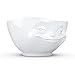 FIFTYEIGHT PRODUCTS TASSEN Porcelain Bowl, Grinning Face Edition, 16 oz.White, (Single Bowl) for Serving Cereal, Soup