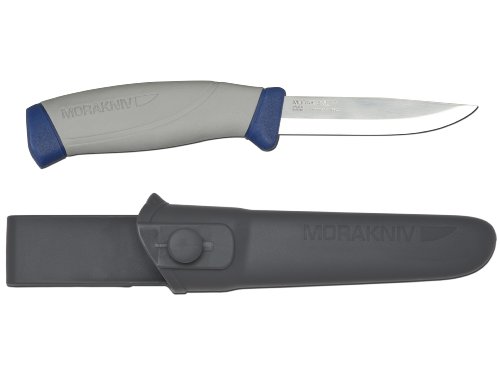 Morakniv Craftline HighQ Allround Fixed Blade Utility Knife with Sandvik Stainless Steel Blade and Combi-Sheath, 3.8-Inch