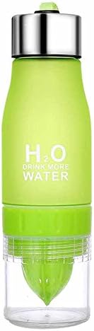 700ml Water Bottle H20 plastic Fruit infusion bottle Infuser Drink Outdoor Sports Juice lemon Portable Water (Green)