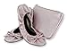 Sidekicks Small Blush Pink Foldable Ballet Flat Shoes w/ Carrying Case