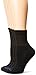 MediPEDS Quarter Socks with Non-Binding Top and Cushion, Multipairs, Black (4-Pairs), Shoe Size: Men's 7-12 Women's 10-13