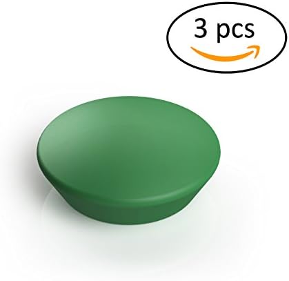 GlasMag - Mighty Magnetic Button Set for Glass Whiteboards. Holds 20+ Papers Without Slipping. (Green)