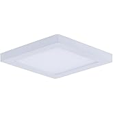 Maxim Lighting 57720WTWT Wafer-10W 1 LED Flush Mount-4.5 Inches Wide by 0.5 inches high, Finish Color: White