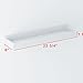 Wallniture Philly White Floating Shelves for Wall, 23.6
