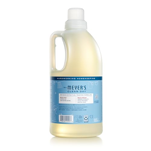 MRS. MEYER’S CLEAN DAY LAUNDRY DETERGENT, RAIN WATER SCENT, 64 OUNCE BOTTLE