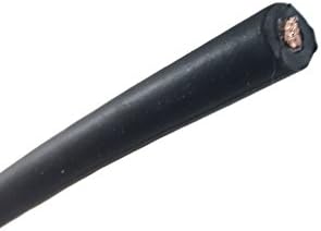 Bybon 5 FT 8 AWG Welding Cable 600V Copper Conductor (BLACK)