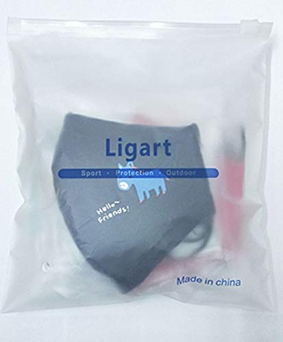 Ligart Kids Anti Pollution Mask with Activated Carbon N95 Filters Dust Mask Filtration Exhaust Gas Anti Pollen Allergy PM2.5 Air Filter Mask for Outdoor Activities 5Pcs - Thumbnail 2