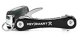 KeySmart Rugged | Multi-Tool Key Holder with Bottle Opener and Pocket Clip (2-14 Keys, Black)