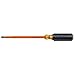 Klein Tools 605-7-INS Insulated 1/4-Inch Cabinet Tip Screwdriver, Made in USA, 7-Inch