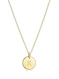 Befettly Initial Necklace,14K Gold-Plated Children