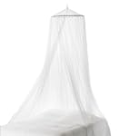 Farlenoyar Round Hoop Bed Canopy Netting Mosquito Bedding Net Fit Crib, Twin, Full, Queen, King (White)
