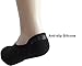 2econdskin Women's Casual No Show 3 to 8 Pairs Socks Non Slip Flat Boat Line - 3pairs Black