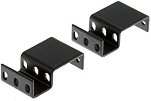 CABLESANDKITS 1RU (1 Rack Unit) Recessed Rack Adapter, 3" Recess or Extend from Face of Rack, Rail Depth Adapter, Extender, 25 lb (11 kg) Weight Capacity, for Computers, Servers or Network Equipment
