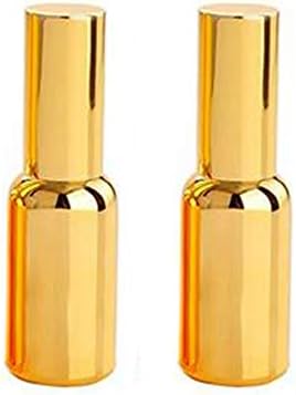 2Pcs Upscale Plated Gold Empty Refillable Glass Sprayer Atomizer Fine Mist Spray Bottles Portable Cosmetic Makeup Aromatherapy Essential Oil Toner Sample Packing Vial Container Pot(100ml/3.3oz)