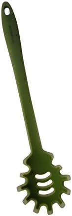 Silicone Kitchen Utensil: cmsHome Ultimate GREEN Ice Long Spaghetti Fork Non-stick Food Grade Silicone Non-toxic