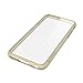 LUVVITT [ClearView] Hybrid Scratch Resistant Back Cover with Shock Absorbing Bumper designed for Apple iPhone 6/6s (4.7) Transparent Gold