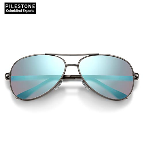Pilestone Color Blind Glasses TP-006 Aviators for Red/Green Color Blindness
