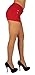 Basic Juniors Booty Shorts Premium Stretch French Terry Moleton with a Gentle Butt Lifting Stitching in Red Size S