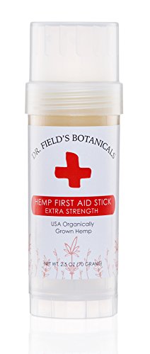 Hemp First Aid Stick - 200 mg Organic Aerial Hemp Oils - 2.5 oz - Alleviates Burns, Bug Bites, Rash, Pain, Scrapes, Sunburn & More - 100% Satisfaction Guaranteed