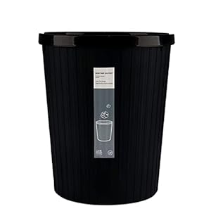 MADHEHAO Vuilnisbak Prullenbakken voor huishoudelijk gebruik onbedekte drukring vuilnisbakken, grootte: 21,5 * 25CM…