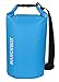 MARCHWAY Floating Waterproof Dry Bag Backpack 5L/10L/20L/30L/40L, Roll Top Sack Keeps Gear Dry for Kayaking, Rafting, Boating, Swimming, Camping, Hiking, Beach, Fishing (Light Blue, 5L)