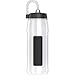 Thermos Squeezable Hydration Bottle with Long Straw, 24-Ounce, White