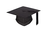 University Academic Mortarboard (Bachelor) - Graduation Cap (Small - Circumference 50cm - 54cm)