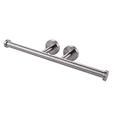 KES Bath Double Roll Toilet Paper Holder Wall Mount Dual Tissue Hook SUS304 Stainless Steel, Brushed Finish, BPH202S2-2