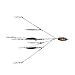 SF 5 Arms 4 Blades Alabama Umbrella Rig Fishing Bass Lures Bait Kit (Black Red 4 Blades)