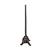 Dog Dachshund Cast Iron Animal Paper Towel Holder Bath Tissue Toilet Roll Jewelry Organizer Free-Standing Bronze Rustic Decor 12-inch