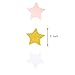 MOWO Paper Garland Twinkle Star Pink Gold Glitter and White 3'' Circle Decoration 2pc 20 feet in Total