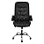 HomyDelight Office Chair, Office Chair Artificial Leather 26.4"x27.6" Black