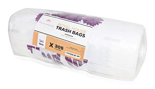 Plastic Bag, Thank You Bags, Purple Flower Bulk Grocery Reusable Shopping T-Shirt Bags with handles - 305 pcs/case