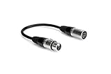Hosa DMX-106 XLR5M to XLR3F DMX-512 Adaptor Cable, 6 Inch