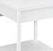 Ameriwood Home Parsons End Table with Drawer, White
