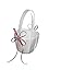 he andi Wedding Flower Girl Basket with Double Heart Rhinestone Decor (Red)