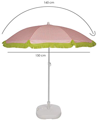 EZPELETA Sonnenschirm Bora Bora für Strand, Terrasse und den Garten, faltbar und tragbar, Sonnenschutz UPF 50+, Bedruckt… – Bild 3