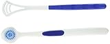 Hiara Tongue Scraper and Tongue Brush Combination Set