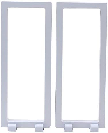 SULIT Multifunctional 3D Plastic Clear Jewelry Display Stand perfect for Earing Bracelet Necklace, New Transparent PET Plastic Frame Jewelry Holder (239, WHITE)