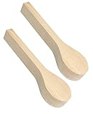 BeaverCraft BB1 Wood Carving Spoon Blank Basswood for Beginner Whittling Craft Wood Blanks for Carving (2 Spoon Blanks Basswood)