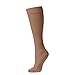 Womens Nylon Dress Socks, 6 Pairs Ladies Trouser Sock, Soft Sheer Knee High Opaque Spandex (Assortment A)