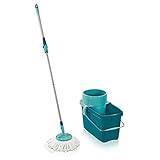 Leifheit Clean Twist Spin Mop System with Bucket and Round Mop Head