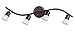 4 Light Track Lighting Wall or Ceiling Fixture Adjustable, Oil Rubbed Bronze