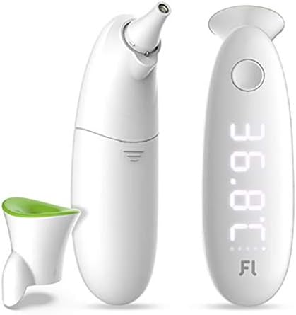 LANilianhuqa Dual Use Smart Ear/Forehead Themometer Household LED Medical Digital Display Temperature Monitor Minimalist Design