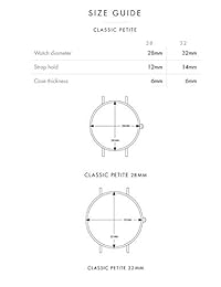 Daniel Wellington Classic Petite Melrose - Melrose (1.102 in), color negro