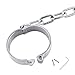 Heavy Metal Bondage Toys SM Anklet Cuffs/Handcuffs for Sexy Games Toys – Stainless Steel Bracelet Wrist Anklet Cuff Adult Sex Toys for Unisex,Malefeet87*73MMthumb 1