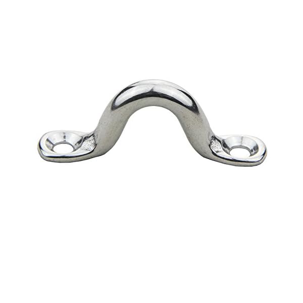 10Pcs-Bimini-Top-Pad-Eye-Straps-footmans-loop-4mm5mm6mm8mm-Stainless-Steel-For-Marine-Boat