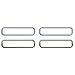 Ferreus Industries Polished Stainless Running Light Trim fits: 2003-2009 Hummer H2 All Models OTH-100-07-a